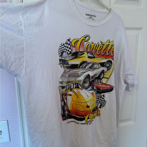 Corvette Classic The Official Chevy Original White Graphic Tee - Picture 3 of 3
